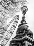 London eye and Street lamp