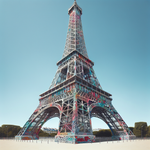 Eiffel tower in Graffiti