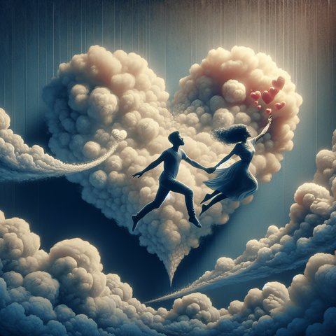 Lovers Following the Clouds of Love