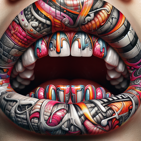 Open WoW Mouth & Graffiti