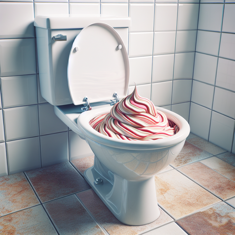Toilet Strawberry Ice Cream