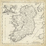 Map of Ireland - Wall Art - By T. Jeffreys- Gallery Art Company