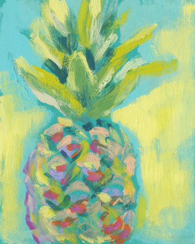 Vibrant Pineapple II - Wall Art - By Jennifer Goldberger- Gallery Art Company