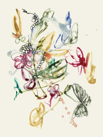 Scribble Arrangement I - Wall Art - By Jennifer Goldberger- Gallery Art Company