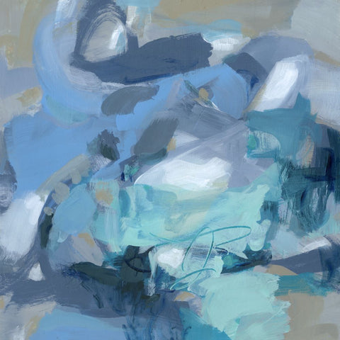 Abstract Blues I - Wall Art - By Christina Long- Gallery Art Company