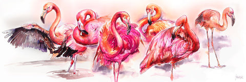 Flamingos - Wall Art - By Michael Tarin- Gallery Art Company