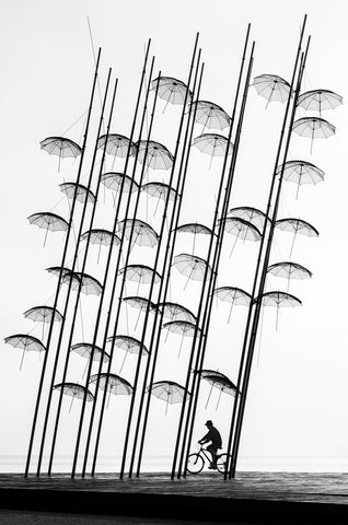 Under the Umbrellas - Wall Art - By George Digalakis- Gallery Art Company
