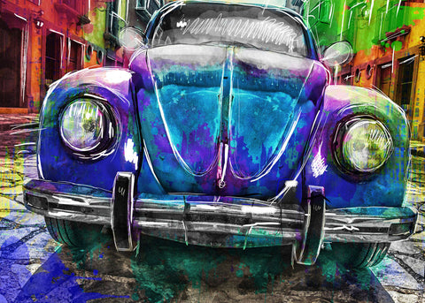 VW Beatle - Wall Art - Wall Art - By Henk van Gog- Gallery Art Company