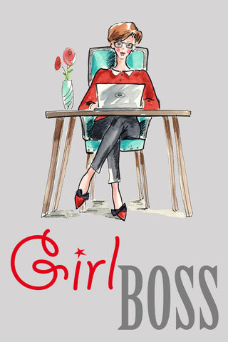 Girl Boss - Wall Art - By Renate Holzner- Gallery Art Company