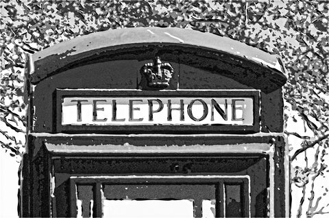 Telephone Booth - Wall Art - By George Fossey- Gallery Art Company