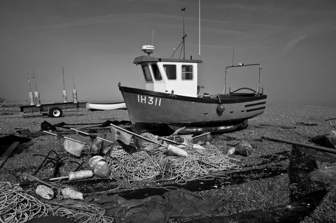 Boat In Black And White II - Wall Art - By George Fossey- Gallery Art Company
