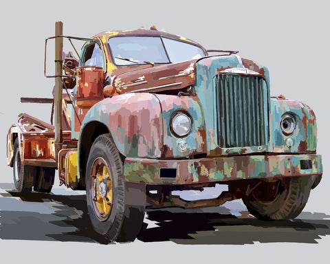 Powerful Truck I - Wall Art - By Emily Kalina- Gallery Art Company