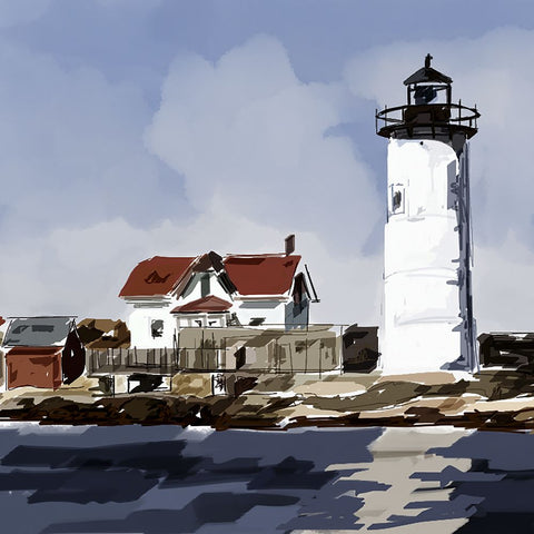 Lighthouse Scene VI - Wall Art - By Emily Kalina- Gallery Art Company