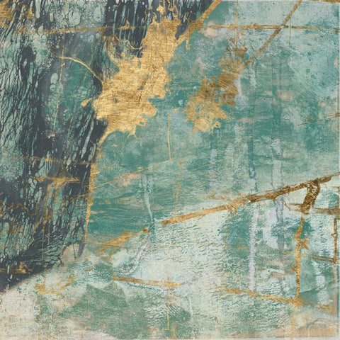 Teal Lace I - Wall Art - By Jennifer Goldberger- Gallery Art Company