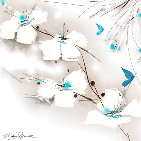 Turquoise & Blue - Wall Art - By Marilyn Robertson- Gallery Art Company