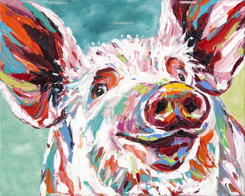 Piggy I - Wall Art - By Carolee Vitaletti- Gallery Art Company