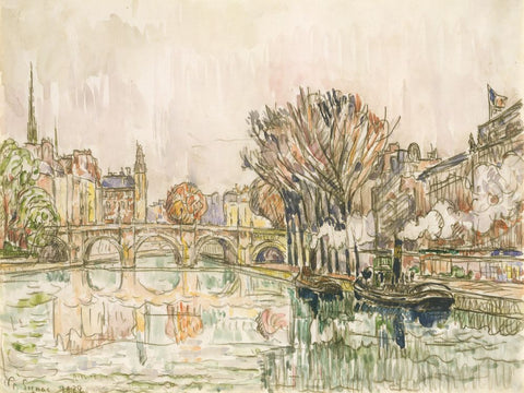 The Pont Neuf Paris - Wall Art - By Paul Signac- Gallery Art Company