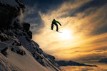 Sunset Snowboarding - Wall Art - By Jakob Sanne- Gallery Art Company