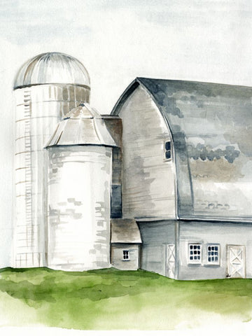 Watercolor Barn II - Wall Art - By Jennifer Paxton Parker- Gallery Art Company