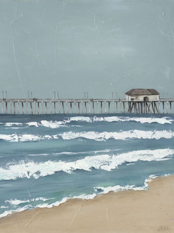 Fishing Pier Diptych II - Wall Art - By Jade Reynolds- Gallery Art Company