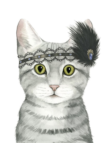 Downton Cat III - Wall Art - By Grace Popp- Gallery Art Company