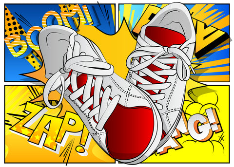 Sneakers - Trainers - Wall Art - By NoraVector- Gallery Art Company