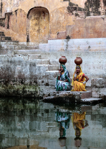 Stepwell Reflections - Wall Art - By Susan Moss- Gallery Art Company