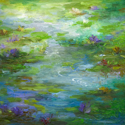 Water Lily Pond #1 - Wall Art - By Sheila Finch- Gallery Art Company