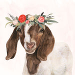 Garden Goat II - Wall Art - By Victoria Borges- Gallery Art Company