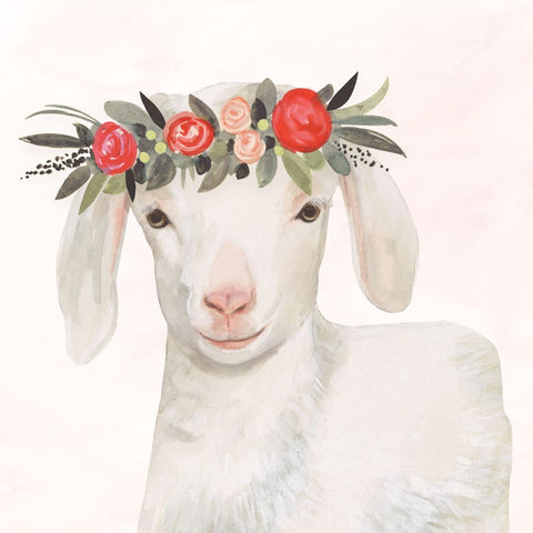 Garden Goat IV - Wall Art - By Victoria Borges- Gallery Art Company