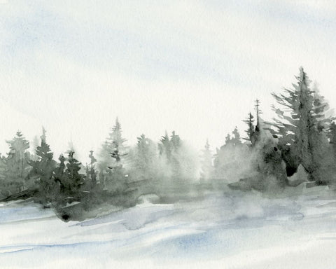 Evergreens in the Distance I - Wall Art - By Jennifer Paxton Parker- Gallery Art Company