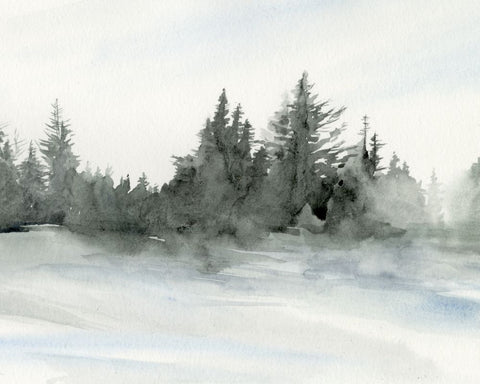 Evergreens in the Distance II - Wall Art - By Jennifer Paxton Parker- Gallery Art Company