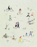 Park People I - Wall Art - By Victoria Borges- Gallery Art Company