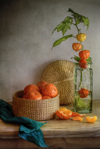 Still life with Clementines - Wall Art - By Mandy Disher- Gallery Art Company