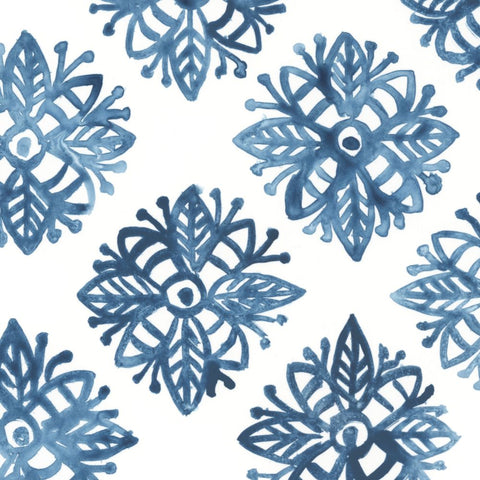 Indigo Sampler IX - Wall Art - By June Erica Vess- Gallery Art Company