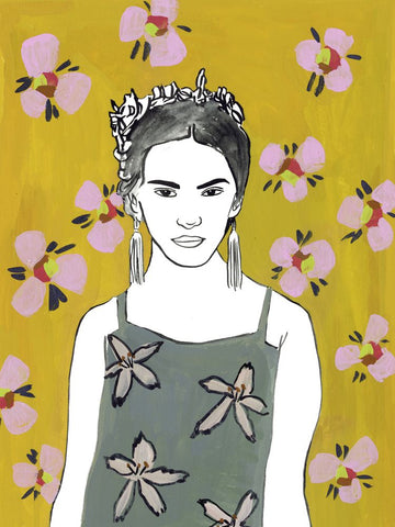 Pink Blossom Lady I - Wall Art - By Melissa Wang- Gallery Art Company