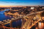 Portugal - Porto Blue Hour - Wall Art - By Jean Claude Castor- Gallery Art Company