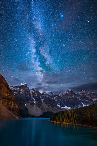 Moraine Lake Under The Night Sky - Wall Art - By Michael Zheng- Gallery Art Company