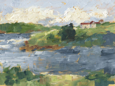 Lakeside Cottages IV - Wall Art - By Ethan Harper- Gallery Art Company