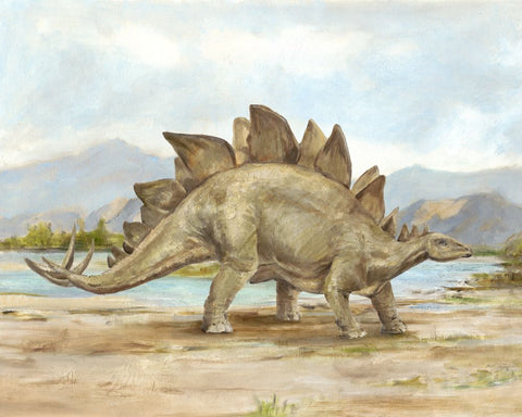 Dinosaur Illustration I - Wall Art - By Ethan Harper- Gallery Art Company