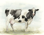 NC Watercolor Cow I - Wall Art - By Grace Popp- Gallery Art Company