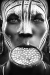 Tribal beauty - Ethiopia, Mursi people - Wall Art - By Sergio Pandolfini- Gallery Art Company