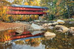 Swift River Covered Bridge - Wall Art - By Alan Majchrowicz- Gallery Art Company
