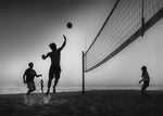 Beach volleyball - Wall Art - By Leah Guo- Gallery Art Company