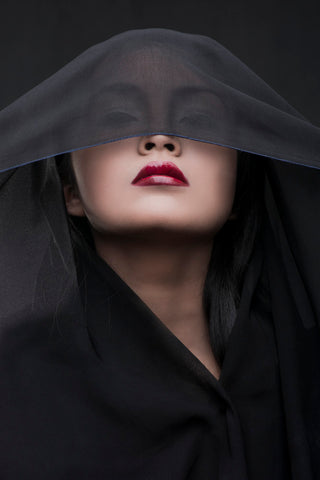 Her Red Lips - Wall Art - By Faldhy Boer- Gallery Art Company