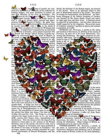 Butterfly Heart - Wall Art - By Fab Funky- Gallery Art Company