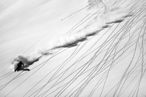 Skiing Powder - Wall Art - By Lorenzo Rieg- Gallery Art Company