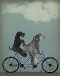 Schnauzer Tandem - Wall Art - By Fab Funky- Gallery Art Company