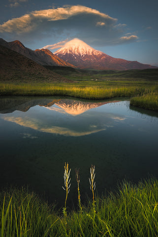 God's Hand on Mount Damavand - Wall Art - By Majid Behzad- Gallery Art Company