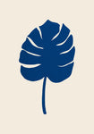 Monstera Canvas Blue - Wall Art - By 1x Studio- Gallery Art Company